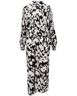 MSGM Kleider schwarz - Weiß