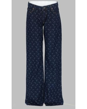 Marine Serre Elegant Mini Jeans For - Blue