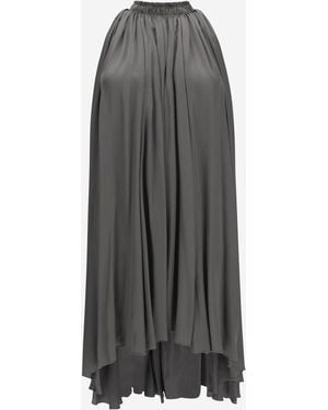 Sa Su Phi Cotton Blend Dress - Gray