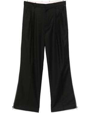Helmut Lang Faltenhose Mit Reißverschlussdetail - Schwarz