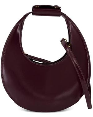 STAUD Moon Crescent Mini Shoulder Bag With Handle - Purple