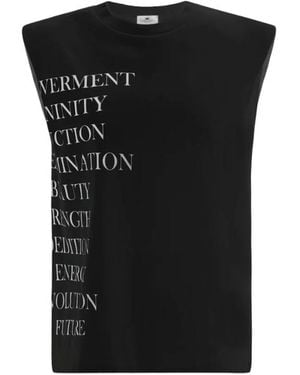 Elisabetta Franchi Sleeveless Tops - Black