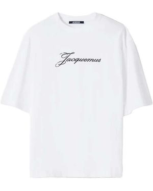Jacquemus Oversized T-shirt Met Logoprint - Wit
