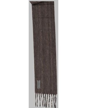 Our Legacy Pressed Wave Alpaca Scarf For - Brown