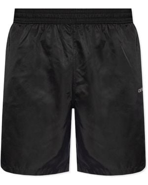 Off-White c/o Virgil Abloh Badeshorts - Schwarz