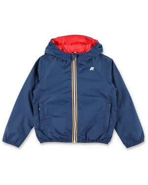 K-Way Mini Reversible Waterproof Jacket For Boys - Blue