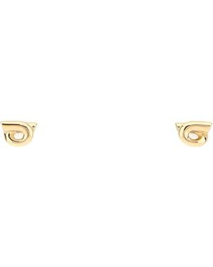 Ferragamo Salvatore Metal Earrings - White
