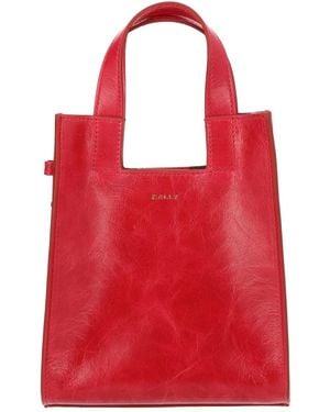 Bally Bovine Calf Polyester Handbag - Red