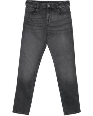 Emporio Armani Jeans mit Logo-Schild - Grau