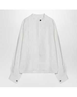 Jil Sander Pleated Shirt - White