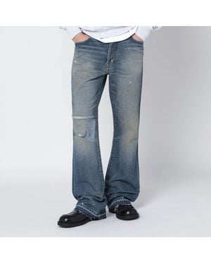 GALLERY DEPT. Faded Jeans With Rips - Blue