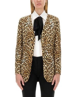 Moschino Jacket With Animal Pattern - Multicolor