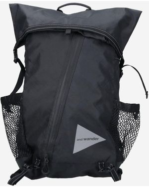 and wander Eco Pak Nylon Backpack - Black