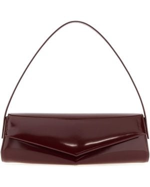 Jil Sander Leather Kante Shoulder Bag - Purple