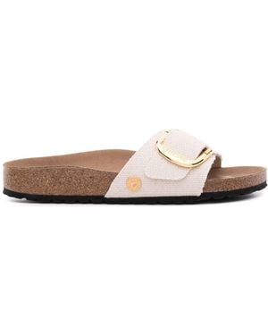 Birkenstock Madrid Canvas-Pantoletten - Weiß
