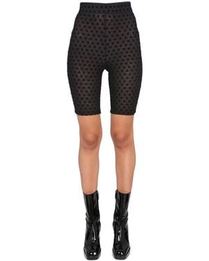 ROTATE BIRGER CHRISTENSEN Polyester Logo Shorts - Black