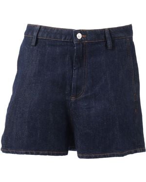 7 For All Mankind Trouser Shorts Blossom - Blue