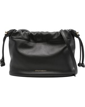 Strathberry Charlotte cordon de crampon Soft Nappa Black - Noir