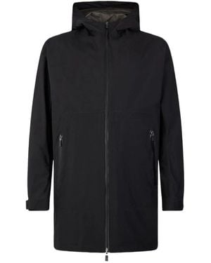 Herno Hooded Parka Coat - Black