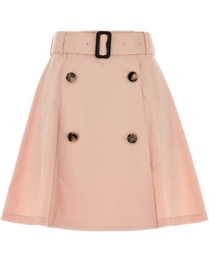 Burberry Cotton Skirt - Pink