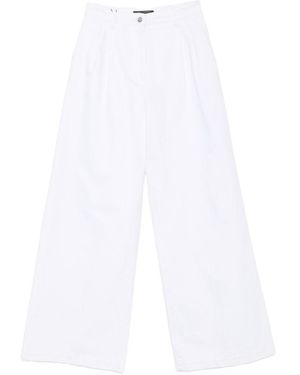 Dolce & Gabbana Wide-Leg Denim Jeans - White