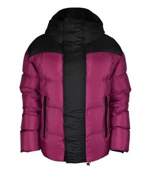 DSquared² Burgundy And Quilted Jacket - Purple