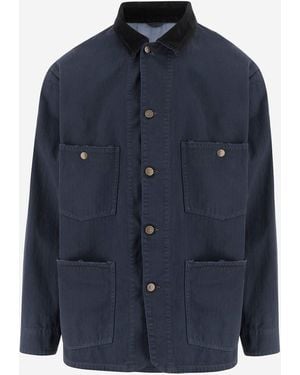 Maison Margiela Cotton Denim Jacket - Blue