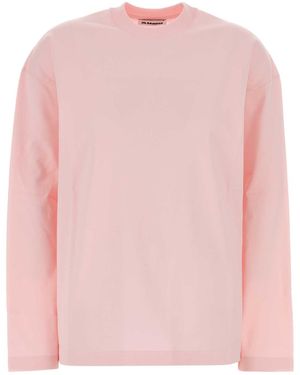 Jil Sander T-Shirt Cn Ls Pnt - Pink