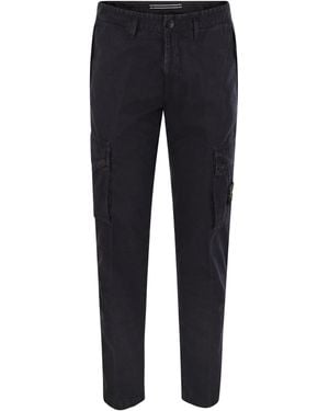 Stone Island Slim Fit Cargo Trousers - Blue