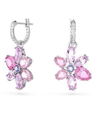 Swarovski Gema Drop-Ohrhänger - Pink
