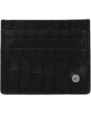 Orciani Leather Document Holder - Black