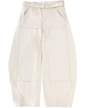 SACAI X CARHARTT WIP "duck " Trousers. - White