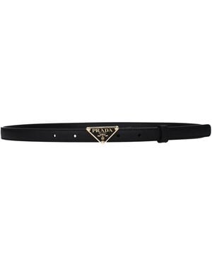 Prada Leather Belt - Black