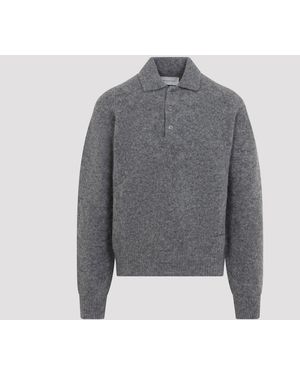 Ami Paris Polo de punto - Gris