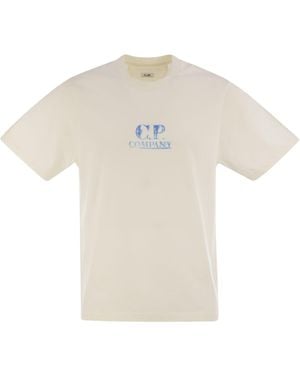 C.P. Company Cotton T -Shirt mit Logo - Weiß