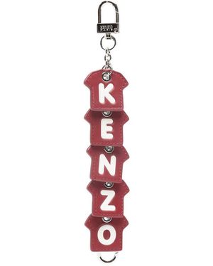 KENZO Llavero Con Colgante De Camiseta - Blanco