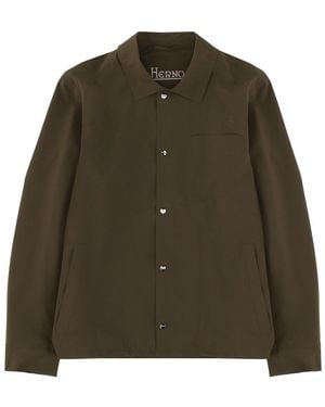 Herno Overshirt With Pocket - Green