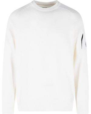 C.P. Company Wool Blend Jumper - White