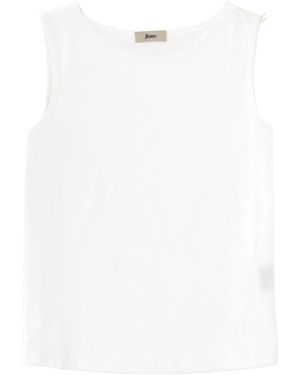 Herno Cotton Tops - White