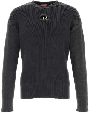 DIESEL Logo Jumpers - Black