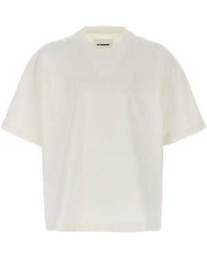 Jil Sander Logo Print T-Shirt - White