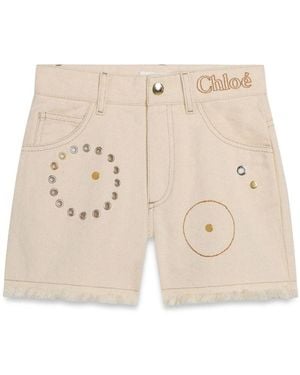 Chloé Short Jeans - Natural