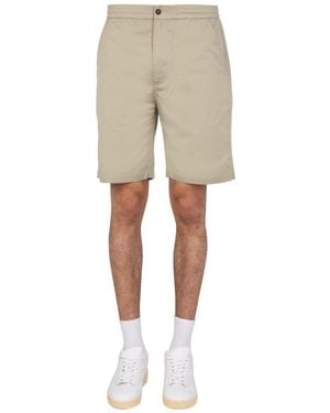 Universal Works Regular Fit Bermuda Shorts - Natural
