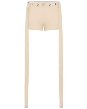 Jean Paul Gaultier Logo Shorts - White