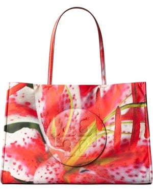 Tory Burch "Ella Bedruckte Tragetasche - Rot