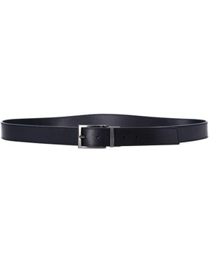 Emporio Armani Leather Belt - Blue