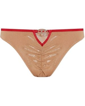 DIESEL Janie Slip Verfraaid Met Logo - Wit