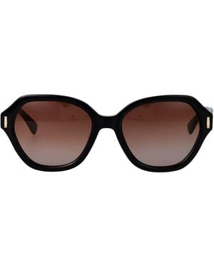 Longchamp Acetate Sunglasses - Brown