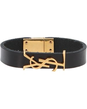 Saint Laurent Logo Armband - Zwart