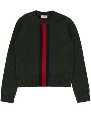 Gucci J L/S Crew Neck Wo Plain St W - Black